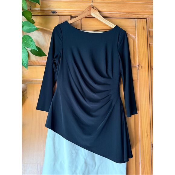 Lauren Ralph Lauren Size 10 Colorblock Sheath Dress Women’s Cocktail Party Work - Picture 3 of 13